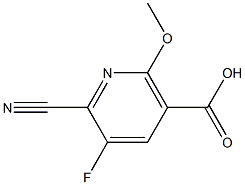 6-CYANO-5-FLUORO-2-METHOXYNICOTINIC ACID 结构式