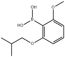 2-异丁氧基-6-甲氧基苯硼酸 结构式