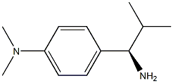 [4-((1R)-1-AMINO-2-METHYLPROPYL)PHENYL]DIMETHYLAMINE 结构式