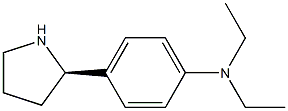 (R)-N,N-DIETHYL-4-(PYRROLIDIN-2-YL)BENZENAMINE 结构式