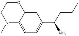 (1R)-1-(4-METHYL(2H,3H-BENZO[E]1,4-OXAZIN-7-YL))BUTYLAMINE 结构式