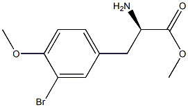 METHYL (2R)-2-AMINO-3-(3-BROMO-4-METHOXYPHENYL)PROPANOATE 结构式