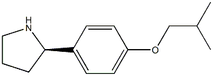 1-((2R)PYRROLIDIN-2-YL)-4-(2-METHYLPROPOXY)BENZENE 结构式