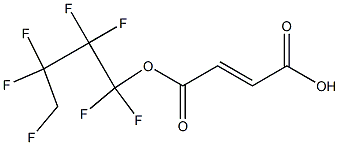 MONO-HEPTAFLUOROBUTYL FUMARATE 结构式