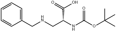 BOC-BETA-N-BENZYLAMINO-D-ALA 结构式