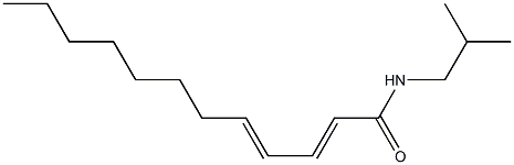 DODECA-2(E),4(E)-DIENOIC ACID ISOBUTYLAMIDE 结构式