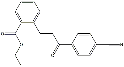 3-(2-CARBOETHOXYPHENYL)-4'-CYANOPROPIOPHENONE 结构式