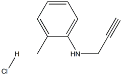 Prop-2-ynyl-o-tolyl-amine hydrochloride 结构式