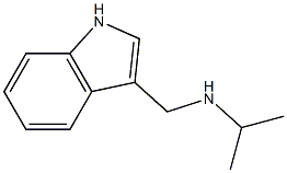 (1H-INDOL-3-YLMETHYL)-ISOPROPYL-AMINE 结构式