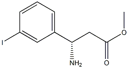 METHYL (3S)-3-AMINO-3-(3-IODOPHENYL)PROPANOATE 结构式