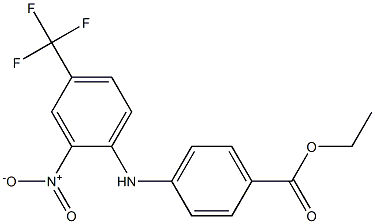 ETHYL 4-([2-NITRO-4-(TRIFLUOROMETHYL)PHENYL]AMINO)BENZOATE 结构式