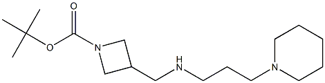 1-BOC-3-([(PIPERIDIN-1-YLPROPYL)-AMINO]-METHYL)-AZETIDINE 结构式