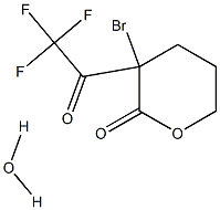 A-BROMO-A-TRIFLUOROACETYL-D-VALEROLACTONE, HYDRATE 结构式