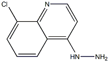 8-CHLORO-4-HYDRAZINOQUINOLINE 结构式