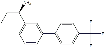 (1R)-1-(3-[4-(TRIFLUOROMETHYL)PHENYL]PHENYL)PROPYLAMINE 结构式