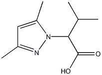 2-(3,5-DIMETHYL-PYRAZOL-1-YL)-3-METHYL-BUTYRIC ACID 结构式