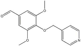 3,5-DIMETHOXY-4-(PYRIDIN-4-YLMETHOXY)BENZALDEHYDE 结构式