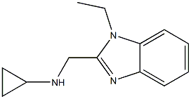Cyclopropyl-(1-ethyl-1H-benzoimidazol-2-ylmethyl)-amine 结构式
