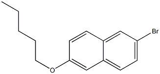 2-BROMO-6-(PENTYLOXY)NAPHTHALENE 结构式