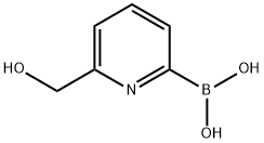 (6-(羟甲基)吡啶-2-基)硼酸 结构式