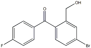 4-BROMO-4'-FLUORO-2-(HYDROXYMETHYL)-BENZOPHENONE 结构式