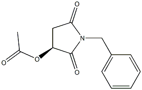 (S)-2-ACETOXY-N-BENZYLSUCCINIMIDE 结构式