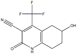 3-CYANO-5,6,7,8-TETRAHYDRO-6-HYDROXY-4-TRIFLUOROMETHYL-2(1H)-QUINOLONE 结构式