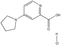 4-PYRROLIDIN-1-YLPYRIDINE-2-CARBOXYLIC ACID HYDROCHLORIDE 结构式