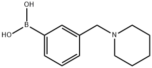 3-(PIPERIDIN-1-YLMETHYL)PHENYLBORONIC ACID 结构式