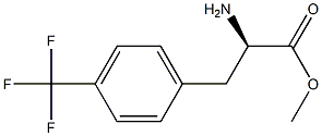 METHYL (2R)-2-AMINO-3-[4-(TRIFLUOROMETHYL)PHENYL]PROPANOATE 结构式