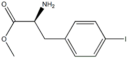 METHYL (2S)-2-AMINO-3-(4-IODOPHENYL)PROPANOATE 结构式