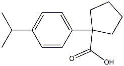 1-(4-ISOPROPYLPHENYL)CYCLOPENTANECARBOXYLIC ACID 结构式