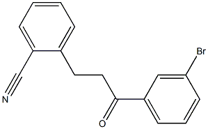 3'-Bromo-3-(2-cyanophenyl)propiophenone 结构式