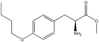 METHYL (2S)-2-AMINO-3-(4-BUTOXYPHENYL)PROPANOATE 结构式