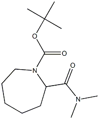 1-Boc-2-dimethylcarbamoylazepane 结构式