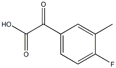 4-FLUORO-3-METHYLBENZOYLFORMIC ACID 结构式