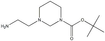 1-BOC-3-(2-AMINO-ETHYL)-TETRAHYDRO-PYRIMIDINE 结构式