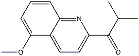 1-(5-METHOXYQUINOLIN-2-YL)-2-METHYLPROPAN-1-ONE 结构式