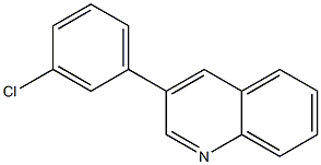 3-(3-氯苯基)喹啉 结构式