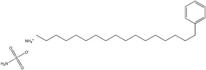 AMMONIUM HEPTADECYLBENZENE SULFAMATE 结构式