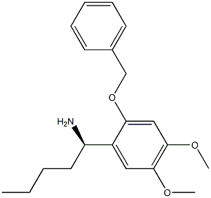 (1R)-1-[4,5-Dimethoxy-2-(phenylmethoxy)phenyl]pentylamine 结构式
