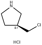 3(S)-Chloromethyl-pyrrolidine hydrochloride 结构式