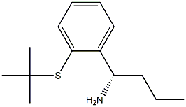 (1S)-1-[2-(tert-Butylthio)phenyl]butylamine 结构式