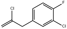 2-CHLORO-3-(3-CHLORO-4-FLUOROPHENYL)-1-PROPENE 结构式