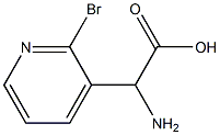 AMINO-(2-BROMO-PYRIDIN-3-YL)-ACETIC ACID 结构式