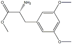 METHYL (2R)-2-AMINO-3-(3,5-DIMETHOXYPHENYL)PROPANOATE 结构式