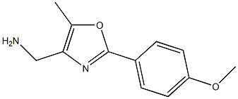 [2-(4-METHOXY-PHENYL)-5-METHYL-OXAZOL-4-YL]-METHYLAMINE 结构式