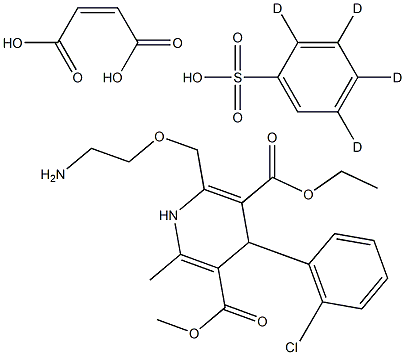 AMLODIPINE-D4 MALEIC ACID 结构式