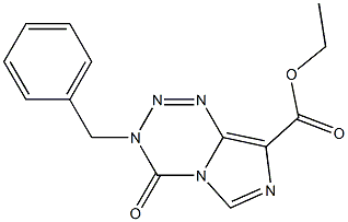 Ethyl 3-benzyl-4-oxo-3,4-dihydroimidazo[5,1-d][1,2,3,5]tetrazine-8-carboxylate 结构式