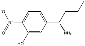 5-((1S)-1-Aminobutyl)-2-nitrophenol 结构式